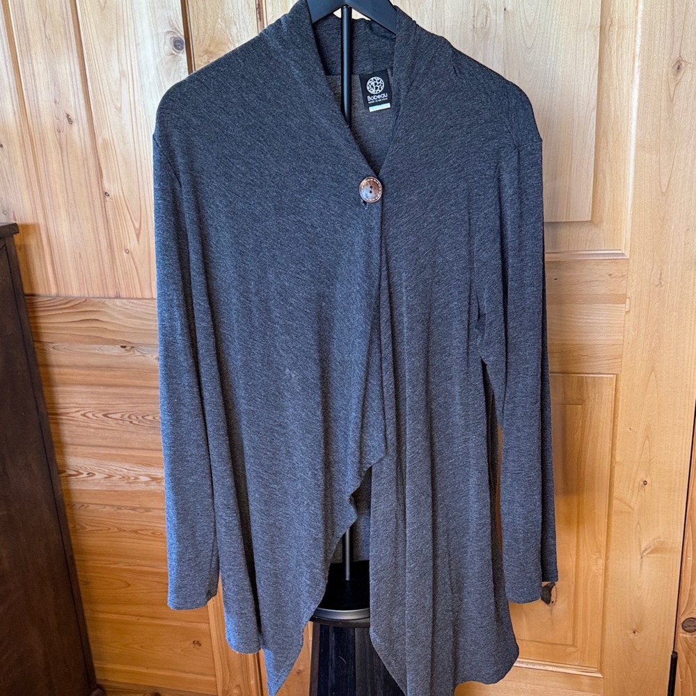 Bobeau Charcoal Knit Sweater